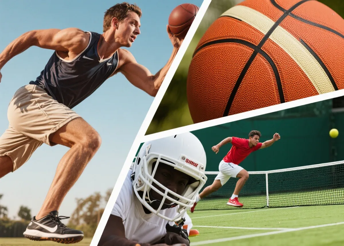 体育动感拼贴图